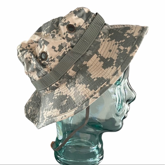 Camo Bucket Hat Army Combat Camouflage Gorpcore Military Outdoor Camping Hiking - Picture 1 of 7